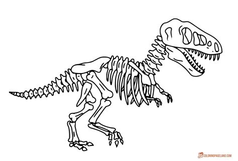 Alle ausmalbilder von dinosaurier kategorie. Ausmalbilder Dinosaurier Skelett - tippsvorlage.info - tippsvorlage.info