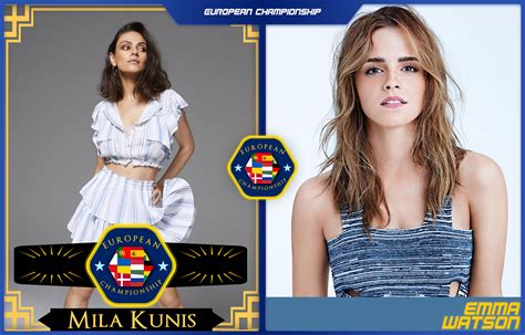 [cbl European Championship] Mila Kunis C Vs Emma Watson R Celebbattleleague