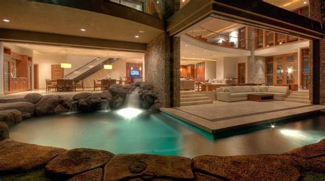 Indoor Waterfall And Pooljust Awesome Indoor Fountains