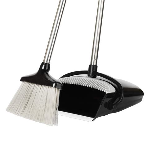 Foldable Broom And Dustpan Sweep Clean Set Dust Pan Broom Upright W