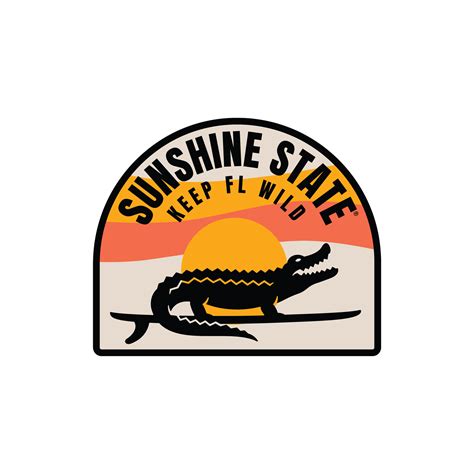 SURFING GATOR STICKER | Sunshine State®