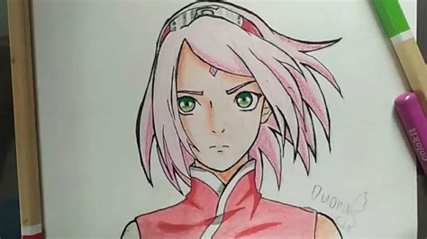 How To Draw Sakura Haruno From Naruto The Last By Duong Art Youtube