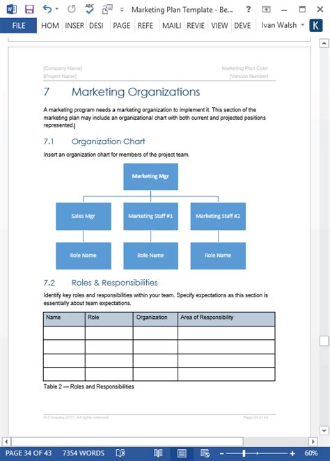 Marketing Plan Templates 5 X Word 10 Excel Spreadsheets Templates