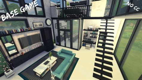 📷 Base Game Industrial Loft 🏤 Sims 4 Speed Build No Cc Base Game