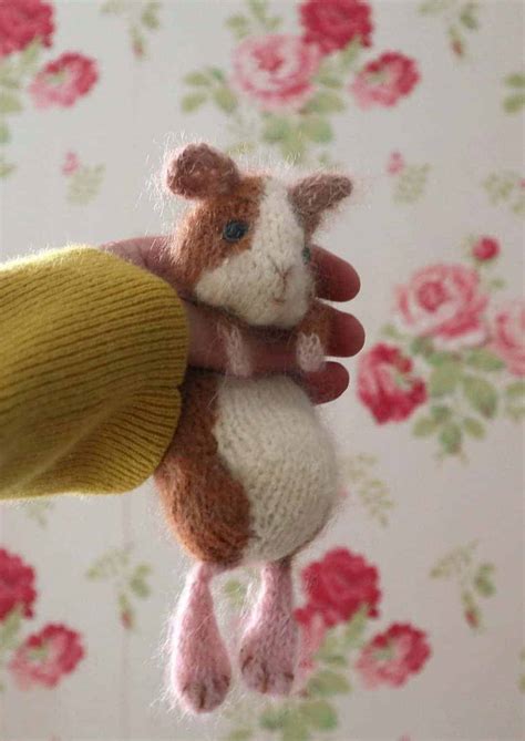Guinea Pig Knitting Pattern By Dot Pebbles Knits From Britain With Love