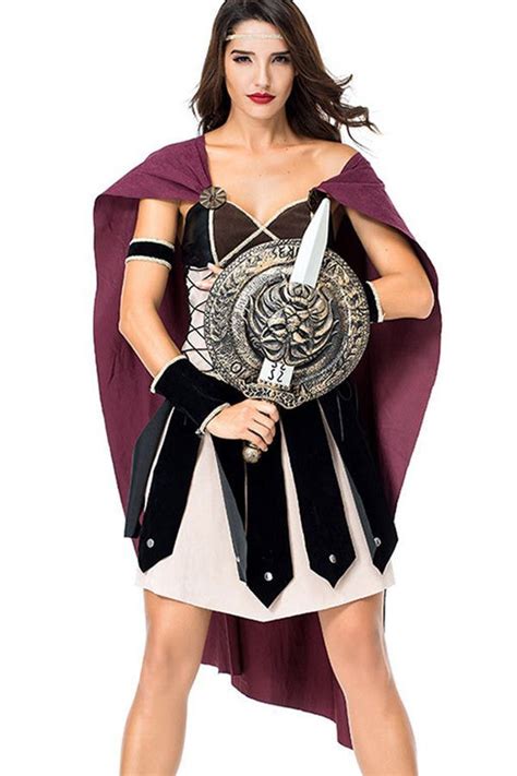 black female warrior gladiator halloween costume in 2021 chic halloween costume gladiator