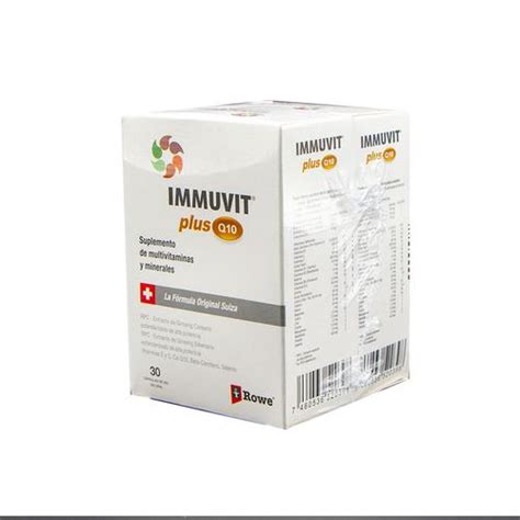 Immuvit Plus Q10 Suplemento Nutricional Con Amplia Variedad De