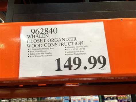 23.07.2017 · costco has the whalen closet organizer on sale for $99.99 (after manufacturer's instant rebate), now through august 13, 2017. Costco-962840-Whalen-Closet-Organizer-Wood-Construction ...