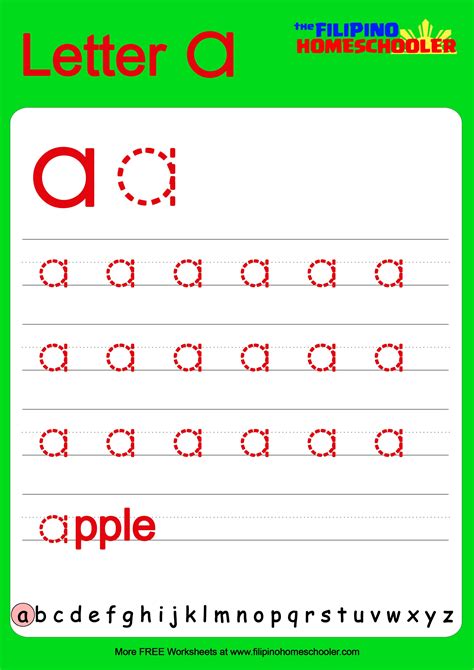 Free Lowercase Letter Tracing Worksheets Lowercase Letters Printable