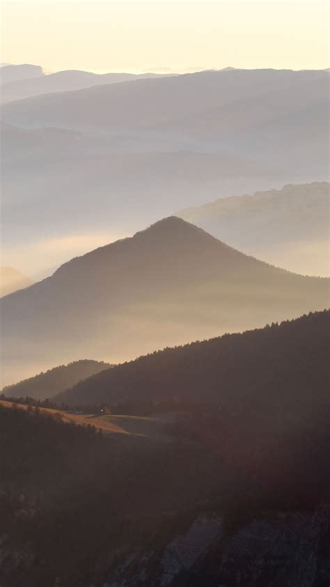 Horizon Sunrise Mountains Fog Nature Wallpaper Nature Wallpaper