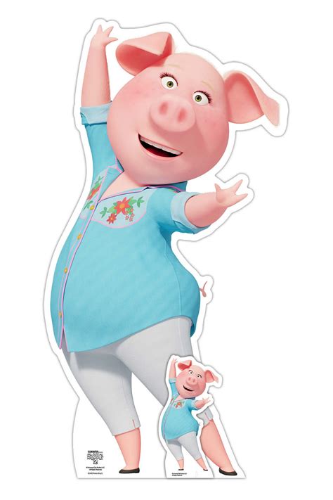 Rosita The Pig From Sing 2 Official Cardboard Cutout Standee