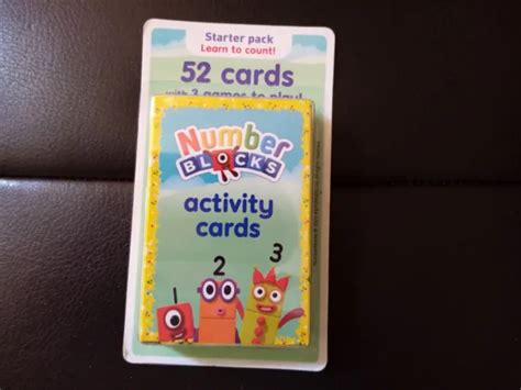 Cbeebies Numberblocks 52 Activity Cards Birthdaychristmasnumberblocks