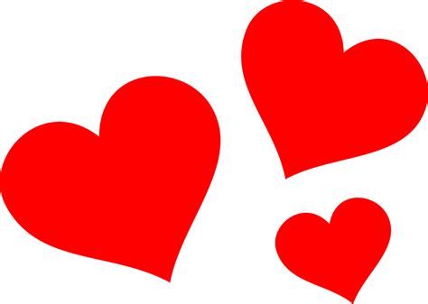 Three Red Hearts Transparent Png Stickpng