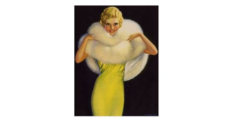 Beautiful Art Deco Vintage Pin Up Girl Art Postcard