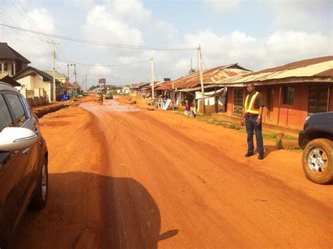 Benin Municipal Road Network Upgrade Nigeria Route Geographic