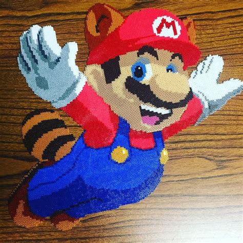 Super Mario Perler Bead Art By Dragonbeadz Hama Beads