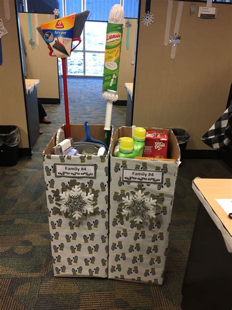 Decorated These Two Donation Boxes For Our Holiday Charity At Work