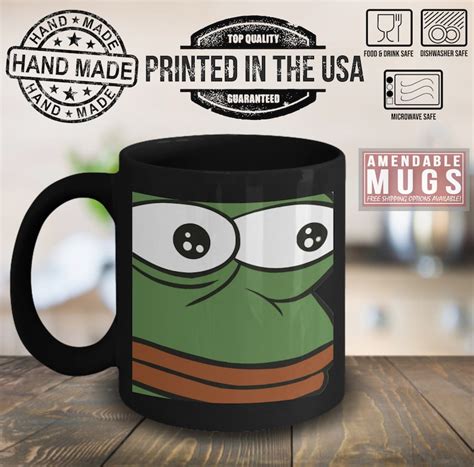 Monkaw Mug Pepe The Frog T Twitch Bttv Emote Mug Meme Etsy Uk