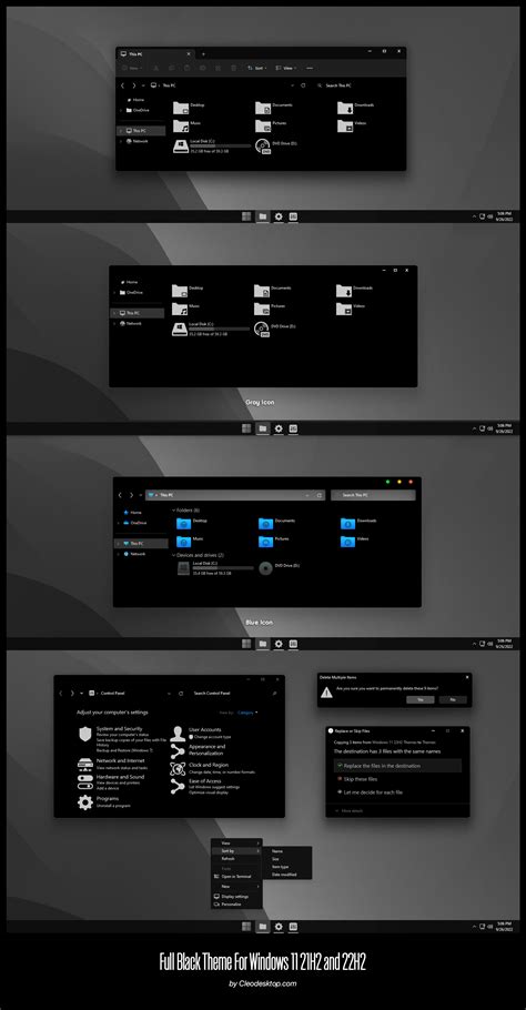 Full Black Theme For Windows 11 22h2 Cleodesktop Windows 11 Themes