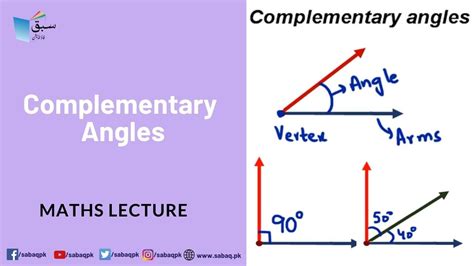 Complementary Angles Math Lecture Sabaqpk Youtube