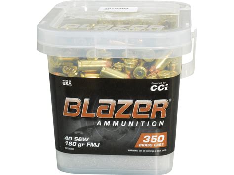 Blazer Brass 40 Sandw Ammo 180 Grain Full Metal Jacket Case Of 700 2