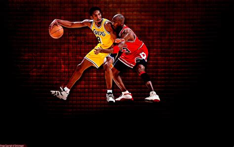 Kobe Bryant Michael Jordan Wallpaper By Rhurst On Deviantart
