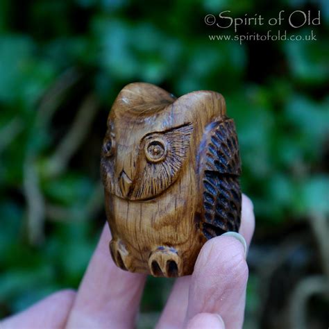 Holloway Oak Owl Amulet With Protection Bindrune Dam545 Spirit Of Old