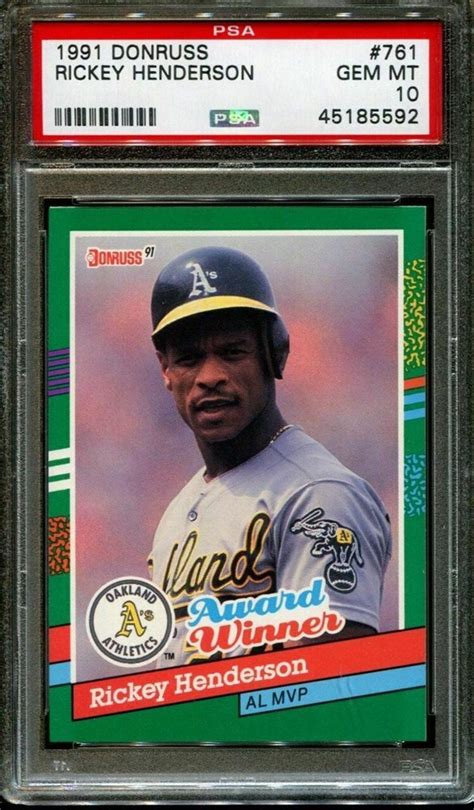 1991 donruss major league baseball cards new york mets set of 9. Auction Prices Realized Baseball Cards 1991 Donruss Rickey Henderson