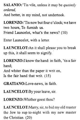 A maritime city and associated province in the veneto, italy. Merchant of Venice Act 2, Scene 4 Translation Meaning ...