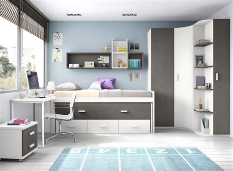 Ideas y fotos de habitaciones infantiles y juveniles 2019 y dormitorios bonitos para bebés y niños. habitaciones juveniles madera lacada modernas arreglar las ...