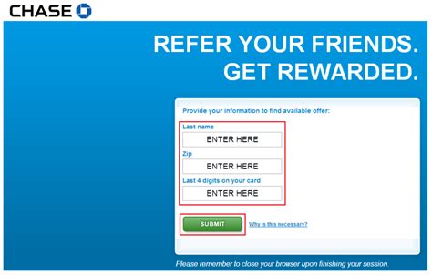 Next, fill out the required information about the authorized user. Chase Credit Card Refer-a-Friend Bonus