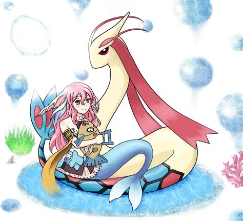 Pia And Milotic By Tiny May On Deviantart