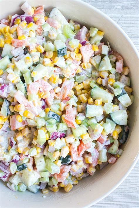 Fresh Vegetable Salad Is A Quick And Easy Recipe Thats Loaded With