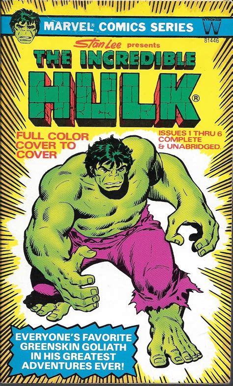 Marvel Comic Series The Incredible Hulk Paperback 1978