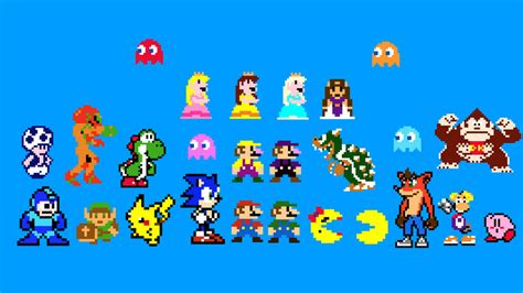8 Bit Video Game Characters By Alexmination98 On Deviantart