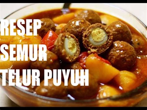 Hal ini tidak lepas dari kandungan sejumlah vitamin dan zat bernutrisi lainnya yang ada di dalam telur. Resep Cara Membuat Semur Telur Puyuh tahu - YouTube