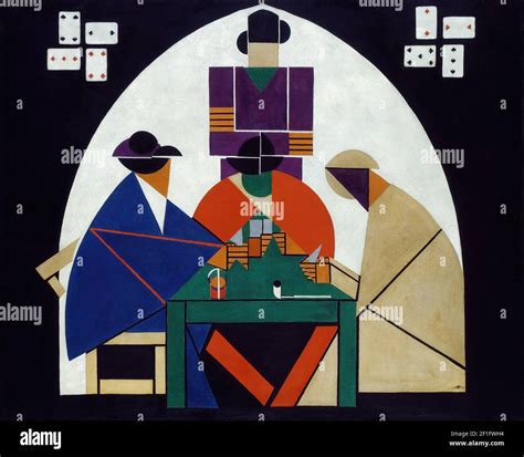 Theo Van Doesburg Card Players Stock Photo Alamy