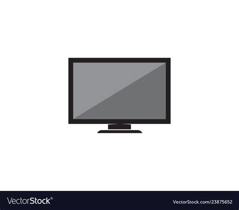 Tv Lcd Led Monitor Icon Royalty Free Vector Image