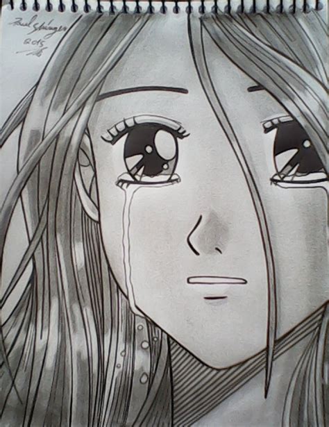Chica Llorando Anime Para Dibujar Dibujo Fantasia Arte Demonio