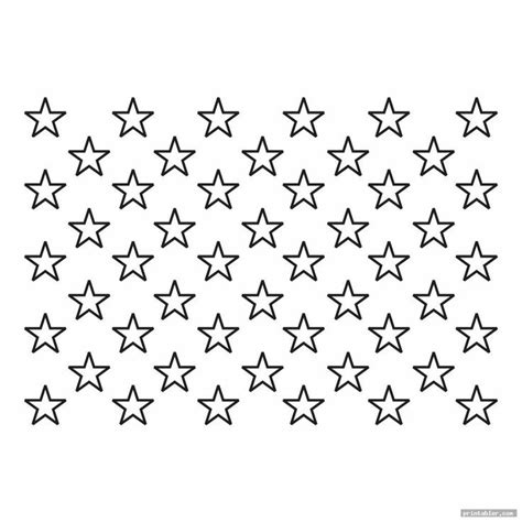 American Flag Stars Stencil Printable