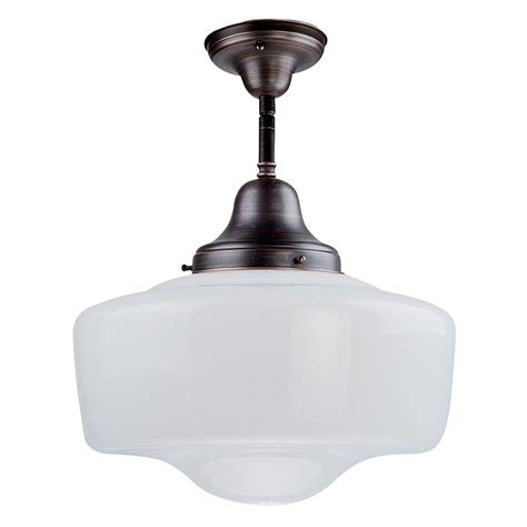 Enjoy free shipping & browse our great selection of lighting, island lights, chandeliers and more! DVI School house 14-in W Oil-Rubbed bronze Opalescent ...