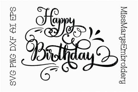 Freesvg.org offers free vector images in svg format with creative commons 0 license (public domain). Happy Birthday SVG Cutting File PNG DXF AI EPS