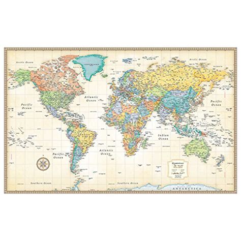 Rand Mcnally Classic World Wall Map