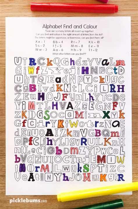 Free Abc Letter Find Printable Printable Templates