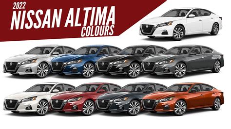 2022 Nissan Altima All Color Options Images Autobics Youtube