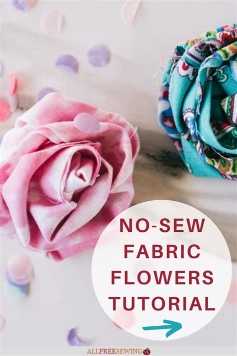 No Sew Fabric Flowers Tutorial Fabric Flowers Diy Easy Fabric Roses