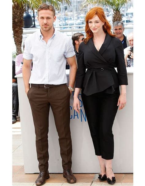 Ryan Gosling Et Christina Hendricks Ryan Gosling Présente Son Premier Film à Cannes Elle