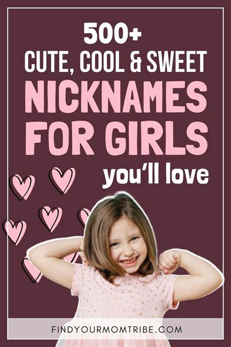 Cute Cool And Sweet Nicknames For Girls Youll Love Nicknames My XXX