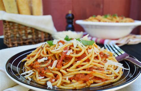 Eat it al fresco—it's like taking an italian vacation. Spaghetti with Classic Tomato Sauce - Andrew Zimmern