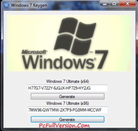 Windows 7 Home Premium 64 Bit Product Key Generator